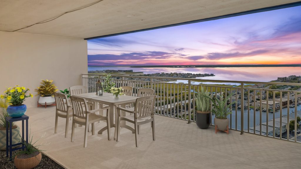 Entertain with beautiful bay views and resort style living.